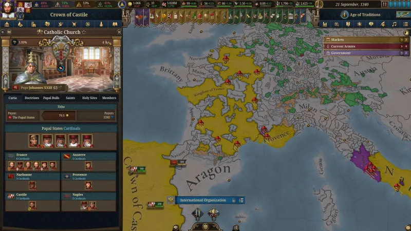 Europa Universalis V: Across the Pillars screenshot 1