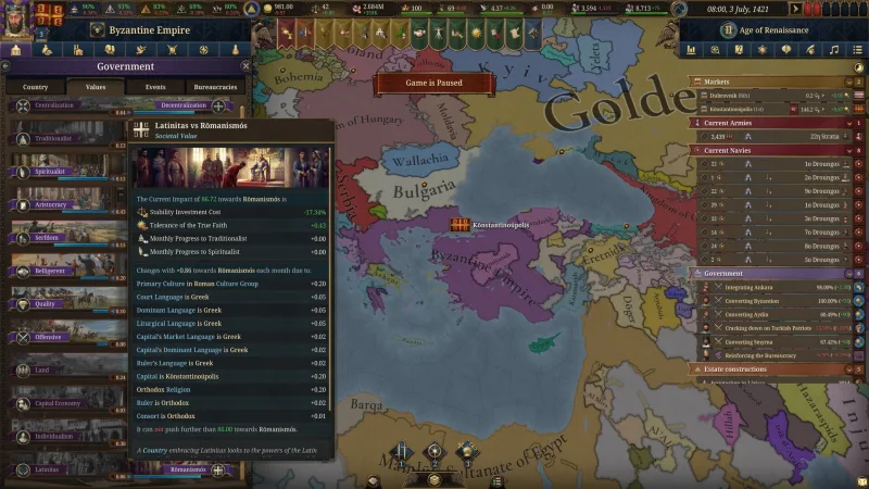 Europa Universalis V: Fate of the Phoenix screenshot 1