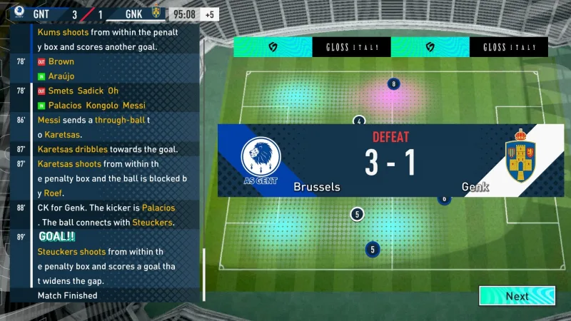 SEGA Football Club Champions screenshot 1