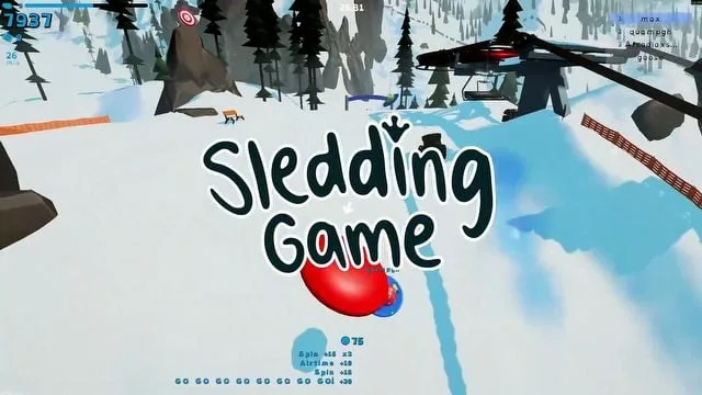 Sledding Game screenshot 1